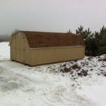 12x20 Barn with 4' Sidewalls West Bend #5